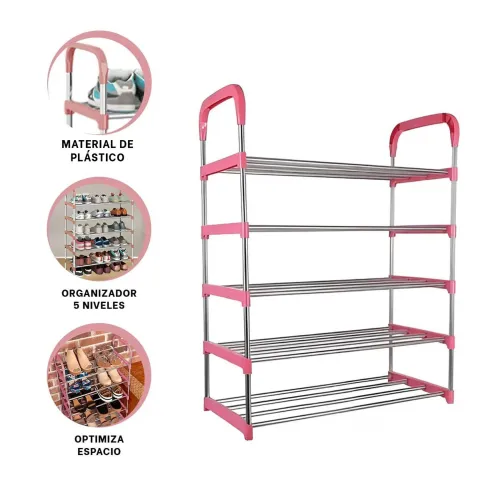 GENERICO Zapatera Vertical 5 Niveles Ligera Y Practica