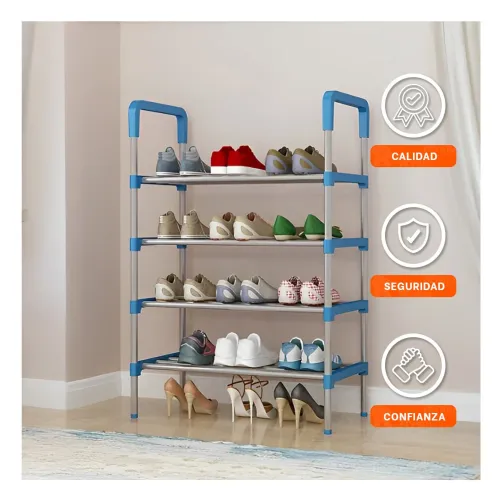 GENERICO Zapatera Vertical 4 Niveles Versatil Y Resistente