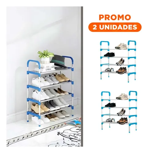 GENERICO Pack2 Soporte Vertical 4 Niveles Para Zapatos