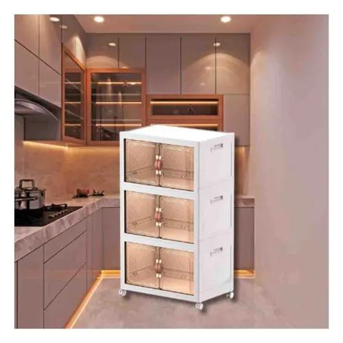 GENERICO Estante De Almacenamiento 3 Niveles Blanco 45x30x70