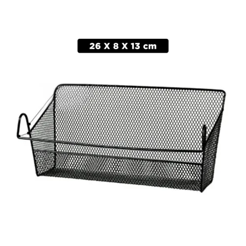 GENERICO Cesta Colgador 26x8x13 Cm De Negro Para El Orden