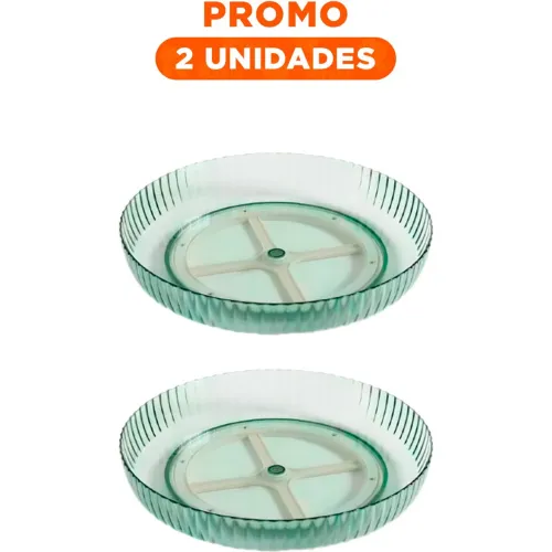 GENERICO Pack2 Base Para Especias Plastico 30.5x6x30.5cm