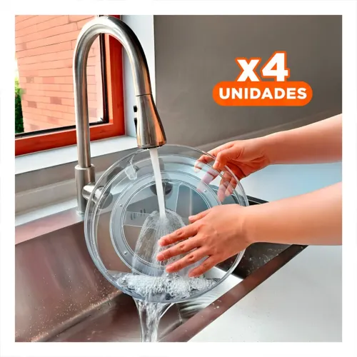 GENERICO Pack4 Plato Giratorio Funcional 29x3.5cm