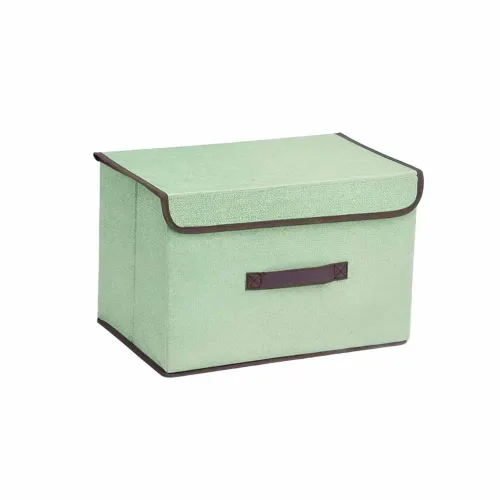 GENERICO Caja De Almacenaje Tela Verde 36x24x23cm