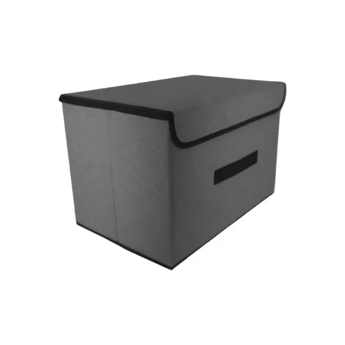 GENERICO Caja De Almacenaje Tela Negro 36x24x23cm