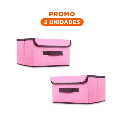 GENERICO Pack2 Modulo De Tela Rosado 25x19x16cm Para Orden