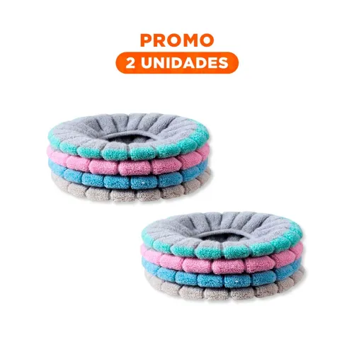 GENERICO Pack2 Forro Afelpado Para Inodoro Suave Lavable