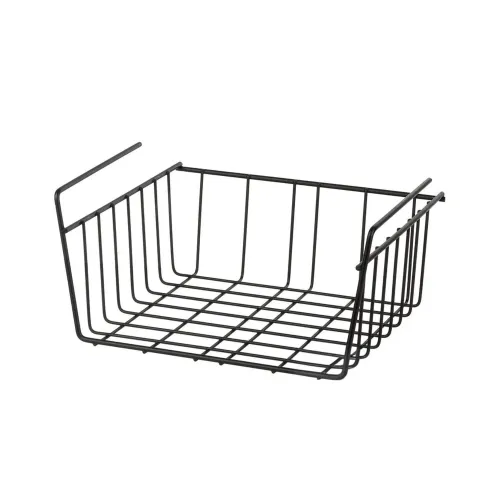 GENERICO Cesto De Almacenaje Metalico Negro 29x20x27cm