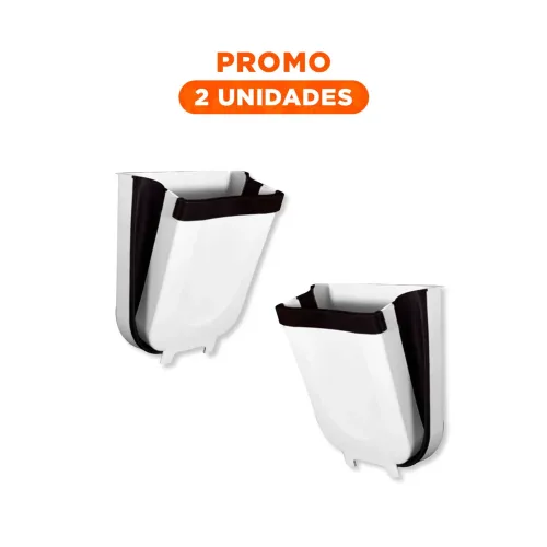 GENERICO Pack2 Deposito Plegable Blanco Para Residuos