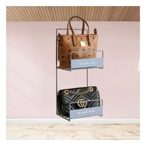 GENERICO Organizador De Bolsos Azul 2 Niveles 45x17x19cm