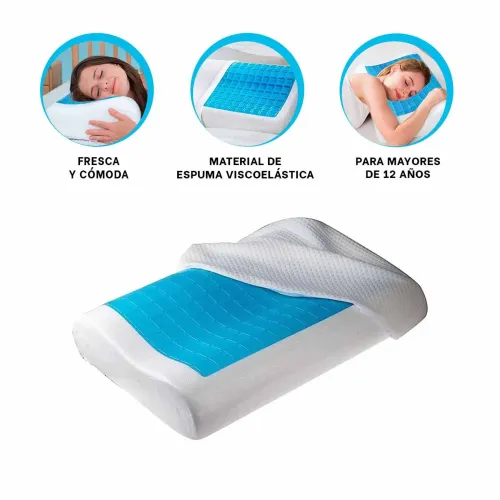 GENERICO Cojin Ortopedico Cervical Con Gel Para Descanso
