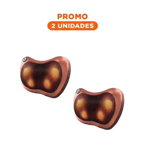 GENERICO Pack2 Cojin Electrico Masajeador Para Cuello