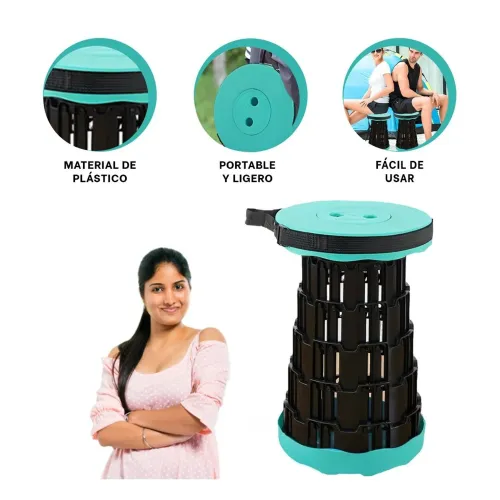 GENERICO Silla Plegable Portatil Con 2 Seguros Para Hogar