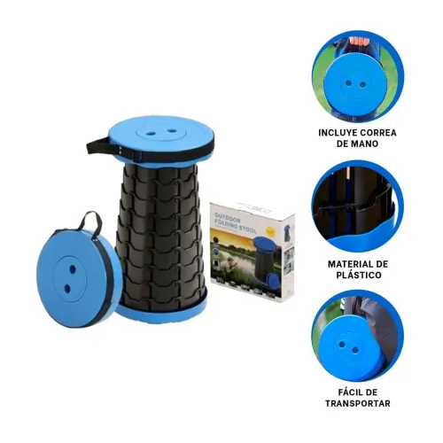 GENERICO Silla Plegable Portatil Con Doble Seguro Para Hogar