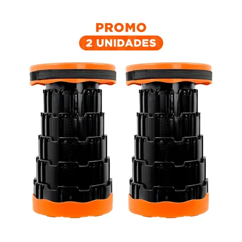 GENERICO Pack2 Butaca Plegable 2 Seguros Portatiles Tapa