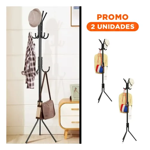 GENERICO Pack2 Perchero Multiuso 175x45cm Para Organizar