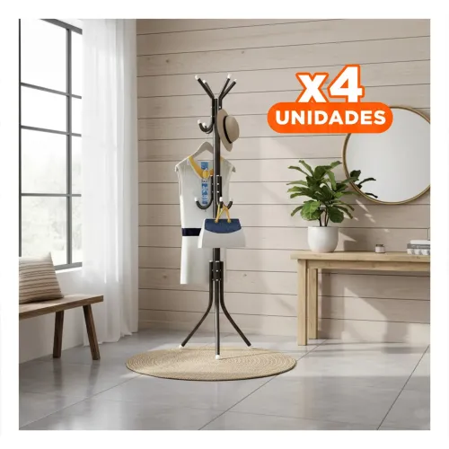 GENERICO Pack4 Perchero Multiuso 175x45cm Para Mantener