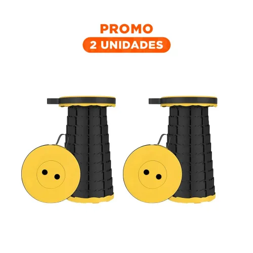 GENERICO Pack2 Butaca Plegable Con Seguro Portatil