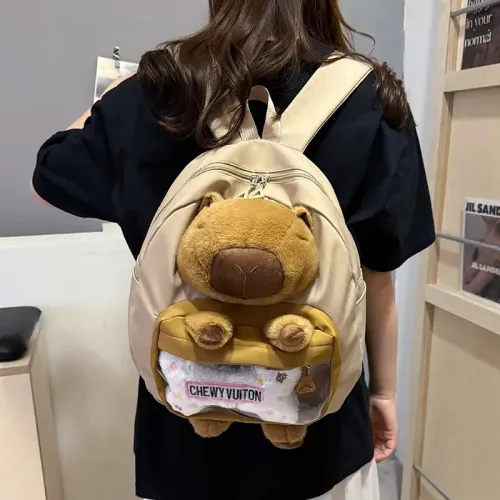 MAKEWAY Mochila Capibara Peluche De Felpa