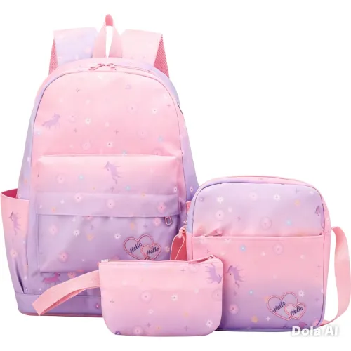 MAKEWAY Mochila Set Niña Escolar Oxford Impermeable