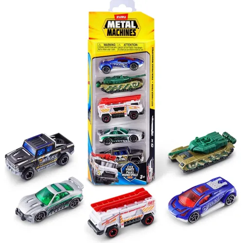 METAL MACHINES Pack X5 Carritos Die Cast
