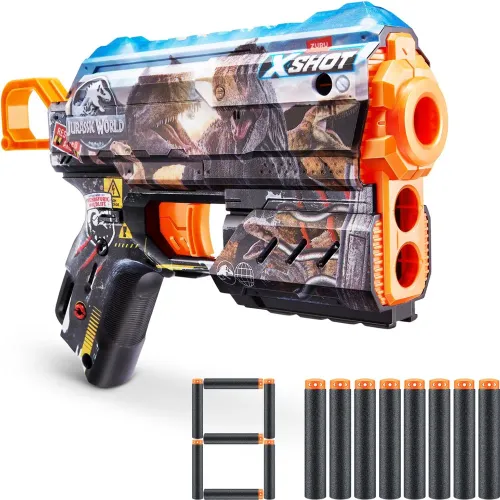 X-SHOT Lanzador De Dardos Skins Flux Jurassic X-Shot