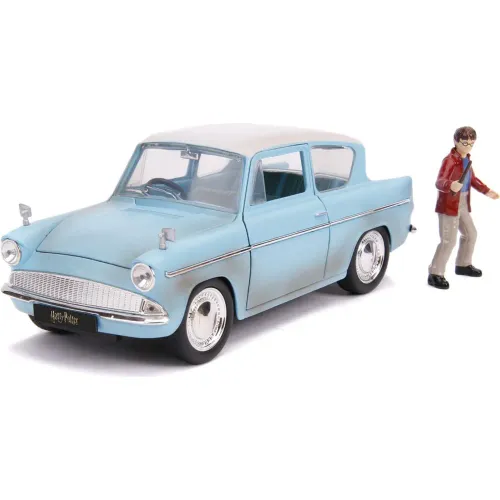 HARRY POTTER Auto Diecast Ford Anglia 1959 Con Figura Escala 1:24 - Jada