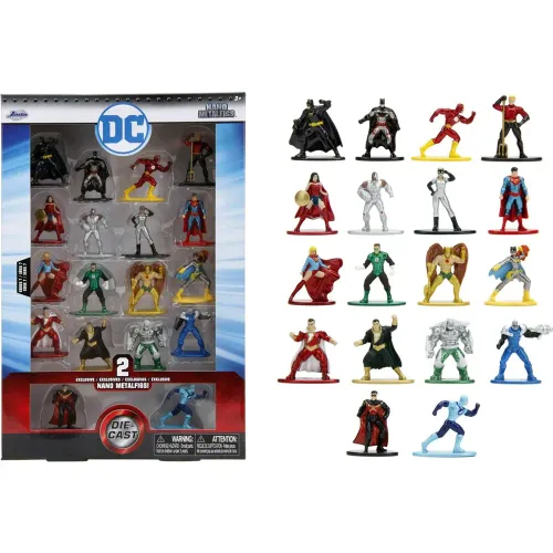 DC COMICS Set De 18 Figuras De Metal 1.65plg Batman - Jada
