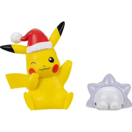 POKEMON Pack X2 Figuras Tematica Navidad - Pikachu Santa Y Snom