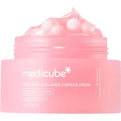 MEDICUBE Crema Facial Medicube Pdrn Pink Collagen Capsule Firmeza Y Brillo-55g