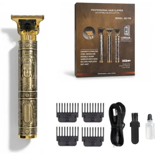 GENERICO Máquina Cortadora De Cabello Profesional Bz-T99 Patillera Trimmer Recargable