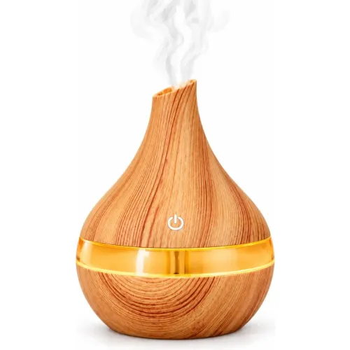 GENERICO Humidificador Difusor De Aceite 300 Ml Con Luz Led 7 Colores Recargable