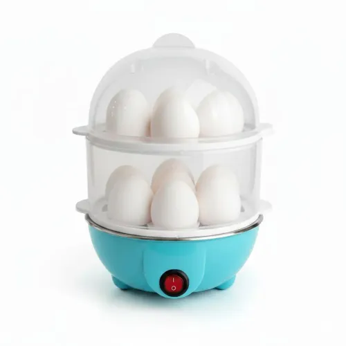 GENERICO Hervidor Eléctrico De Huevos Al Vapor 2 Niveles Para 14 Huevos