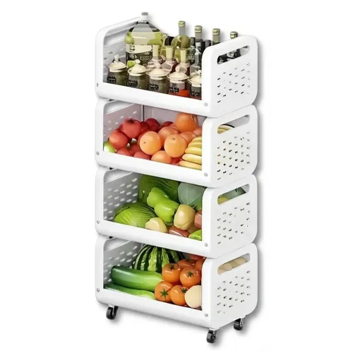 GENERICO Estante Organizador De Cocina Carrito De Almacenamiento Multiusos De 4 Niveles