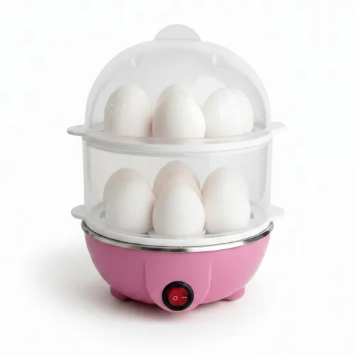 GENERICO Hervidor Eléctrico De Huevos Al Vapor 2 Niveles Para 14 Huevos