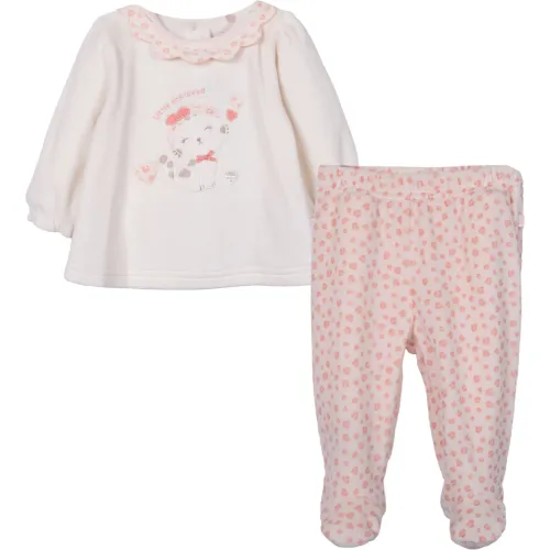PILLIN Conjunto Recién Nacido Niña Color Damasco