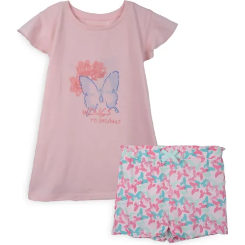 PILLIN Pijama Niña Color Rosado