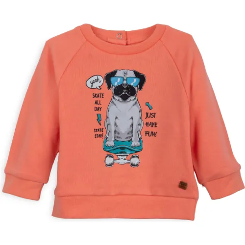 PILLIN Polera Bebé Niño Color Salmon