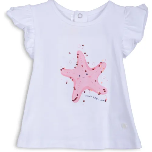 PILLIN Polo Bebé Niña Color Blanco