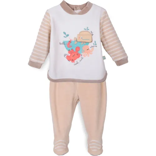 PILLIN Conjunto Recién Nacido Niño Color Beige