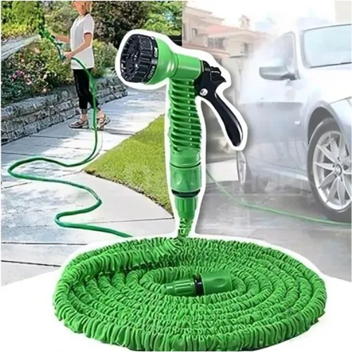 GENERICO Manguera Expandible 22 Metros Verde Para Jardin