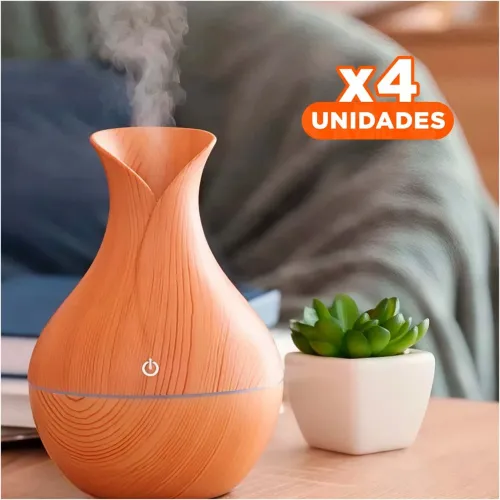 GENERICO Pack4 Accesorio Aromatico En Madera Claro Para Casa