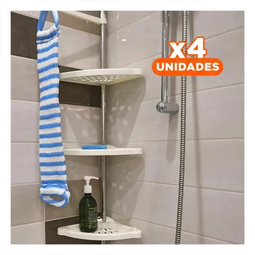 GENERICO Pack4 Bandeja De Ducha Estrecha 2.6cm Para Uso