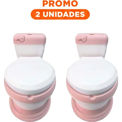 GENERICO Pack2 Asiento Infantil Rosado Para Hogar Con Diseno
