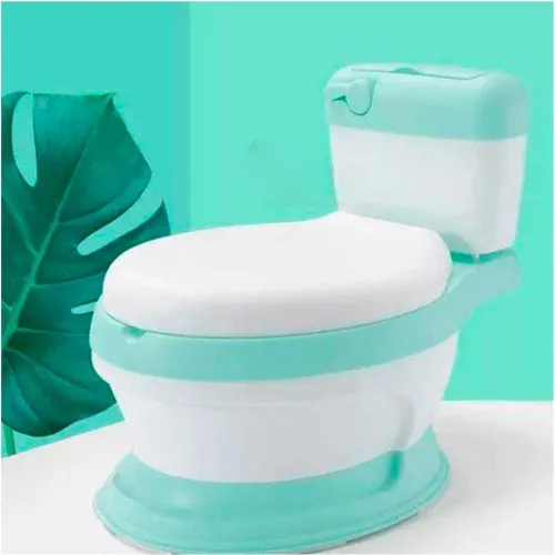 GENERICO Inodoro Infantil Verde Diseno Comodo Para Uso