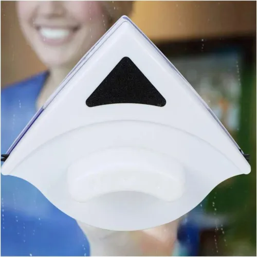 GENERICO Limpiador Vidrios Magnetico Triangular Azul