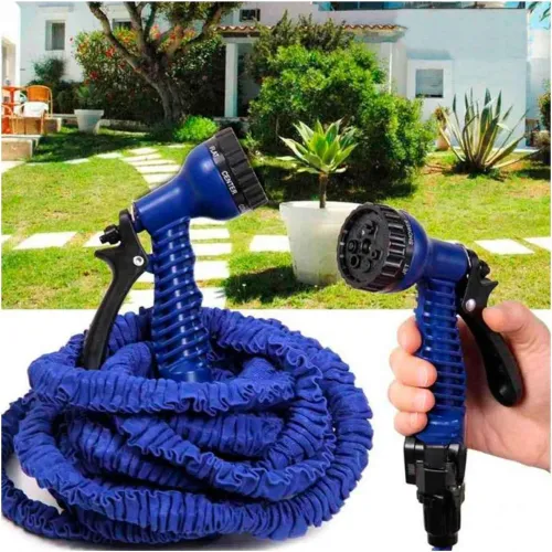 GENERICO Manguera Flexible 30 Metros - Azul Para Jardin Y