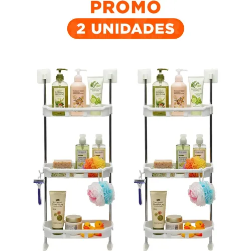 GENERICO Pack2 Estante Organizador 3 Niveles Encima