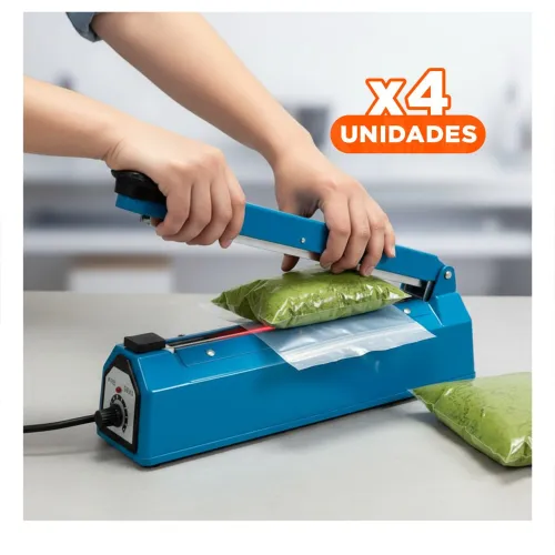 GENERICO Pack4 Aparato Ligero Para Sellar Bolsas Rapidamente