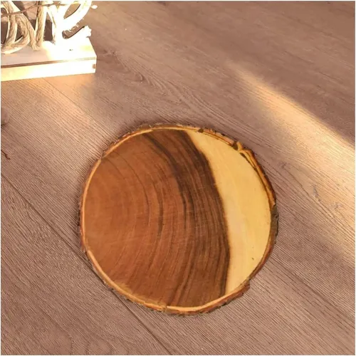 GENERICO Fuente Circular De Madera Para Decoracion Hogar